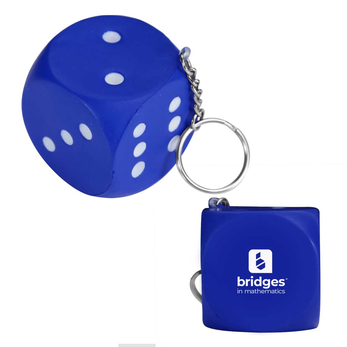 Dice Stress Ball Keychain 1