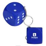 Dice Stress Ball Keychain - Blue Logo Dice Stress Ball Keychain - Blue Logo
