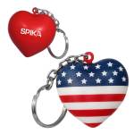 Patriotic Heart Stress Ball Keychain 1 Patriotic Heart Stress Ball Keychain 1