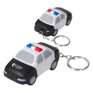 Police Car Stress Ball Keychain 1 Police Car Stress Ball Keychain 1
