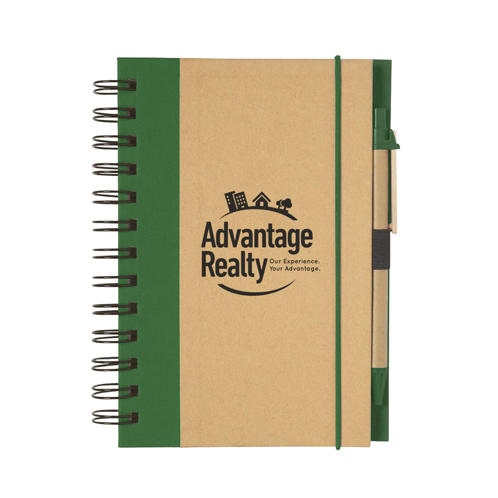 Eco-Inspired Hardcover Notebook & Pen 1