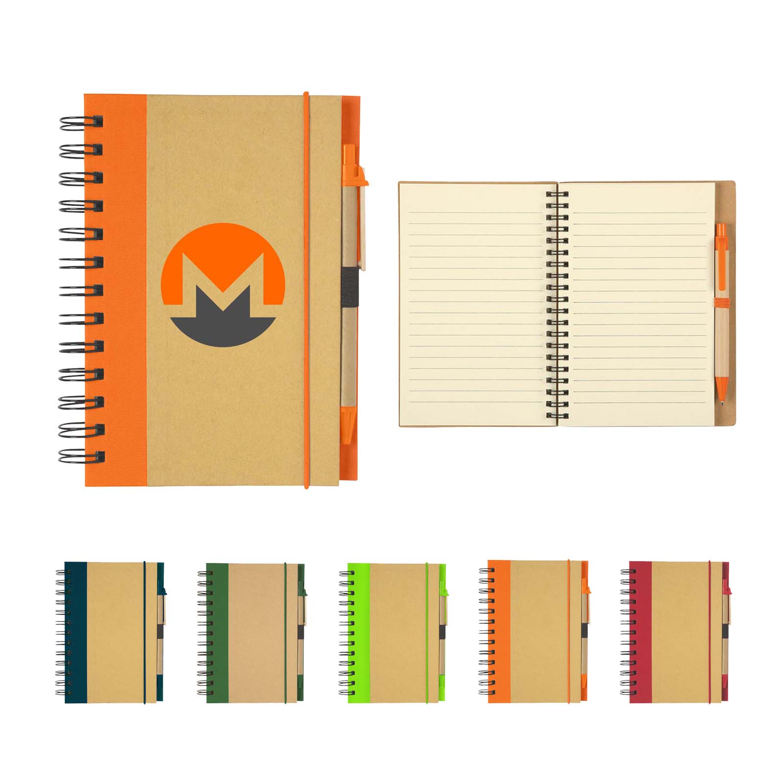 Eco-Inspired Hardcover Notebook & Pen 1