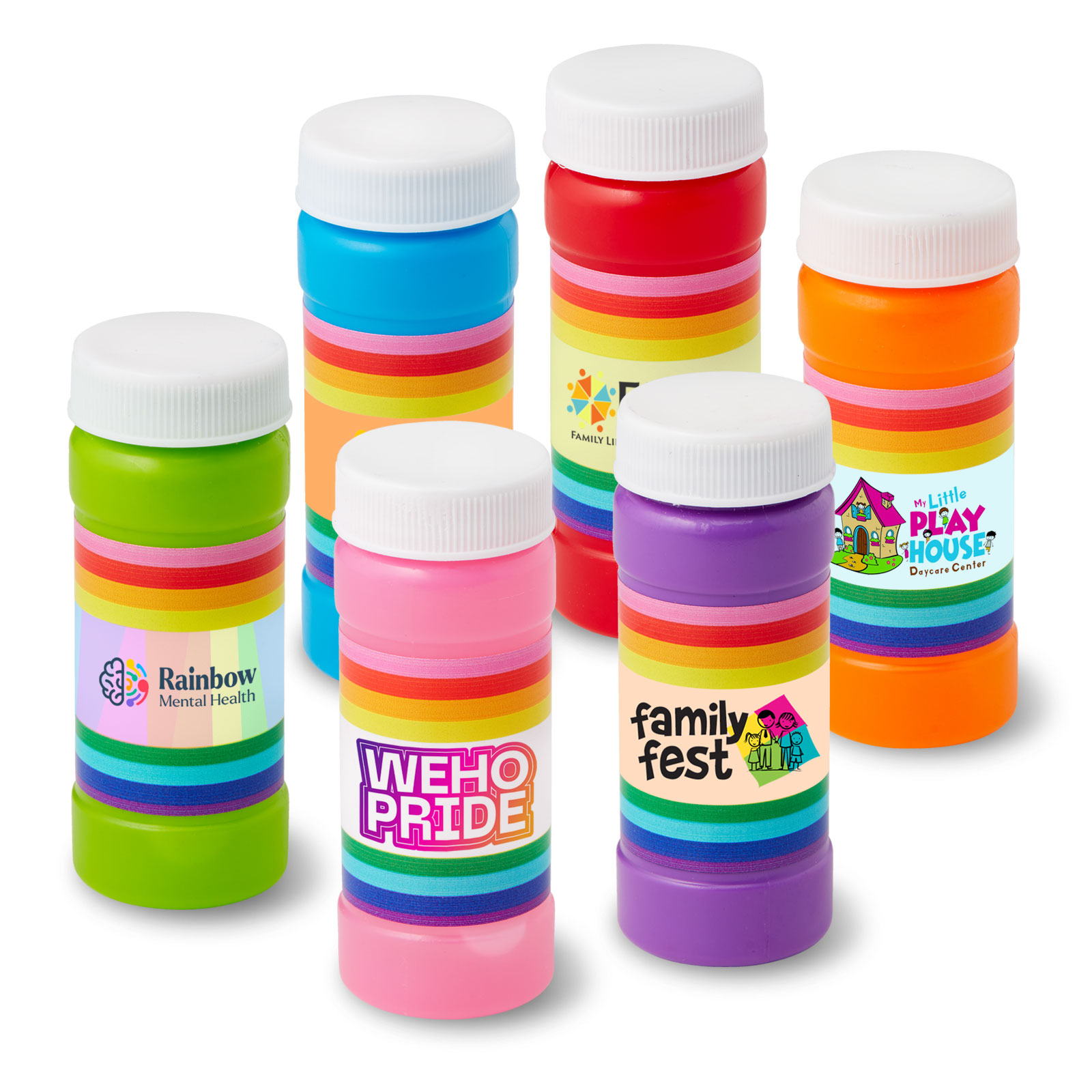 2 Oz. Pride Bubbles w/Full Color Digital Label 1