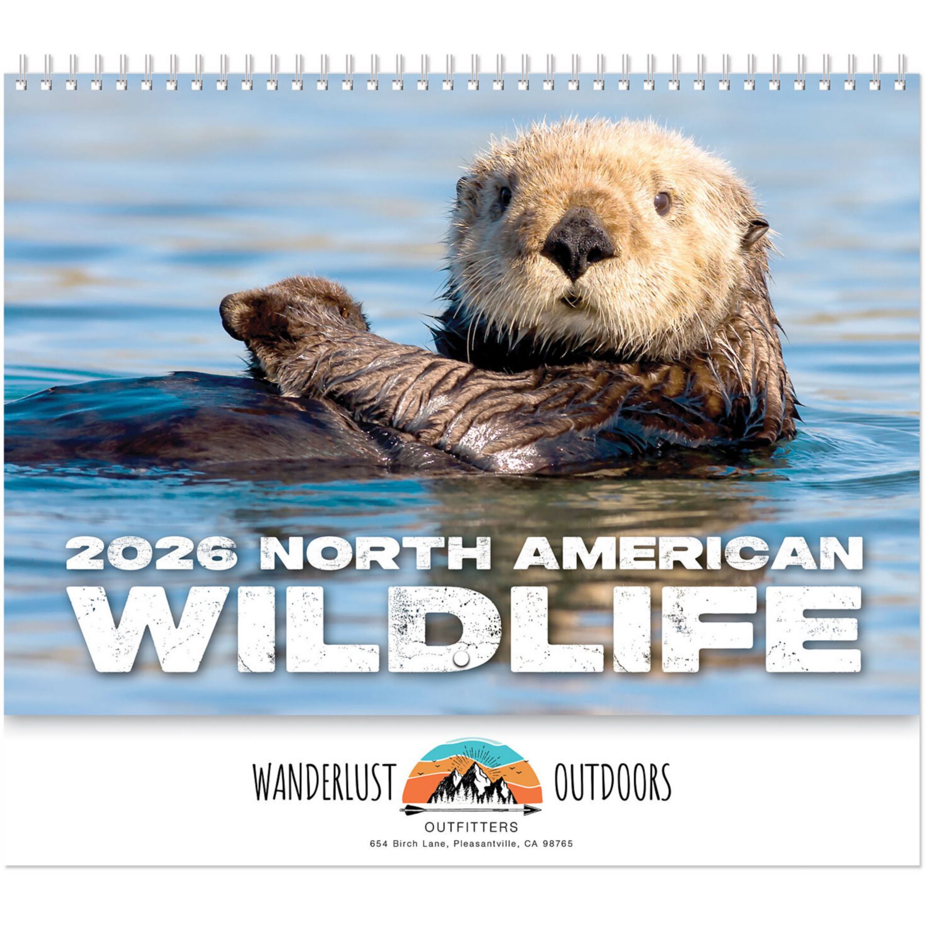 Full Color North America Wildlife Spiral Calendar 1