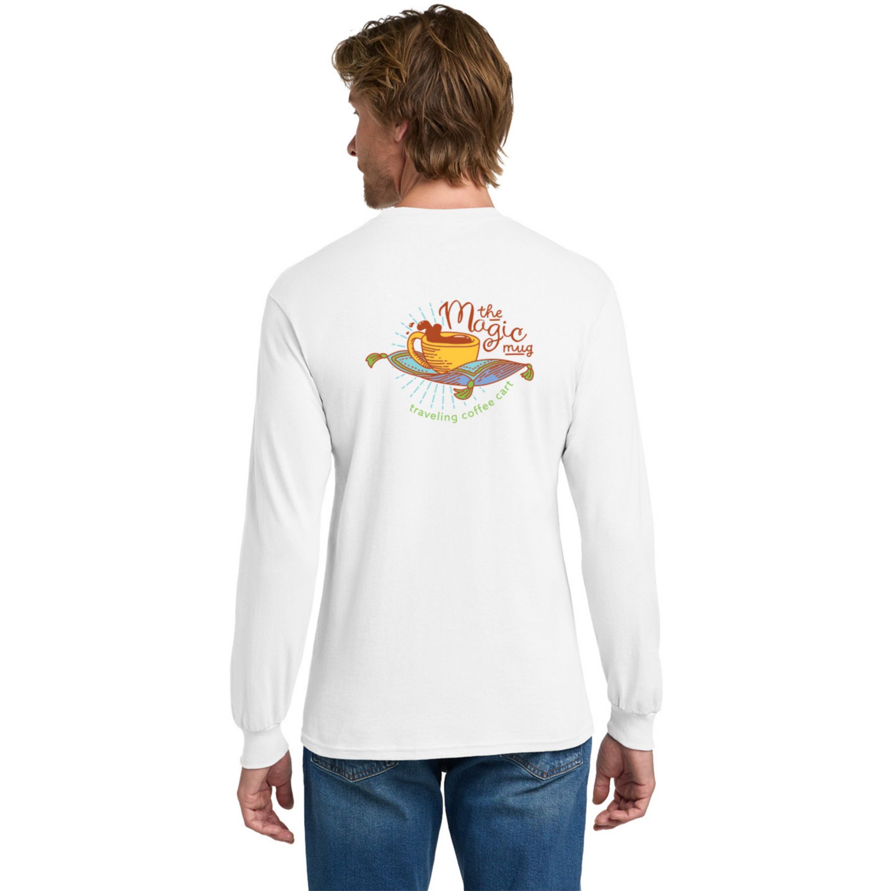 Gildan Cotton Long Sleeve T-Shirt Full Color Dtg 1