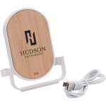 Qi Certified Bamboo Phone Charger Stand 1 Qi Certified Bamboo Phone Charger Stand 1