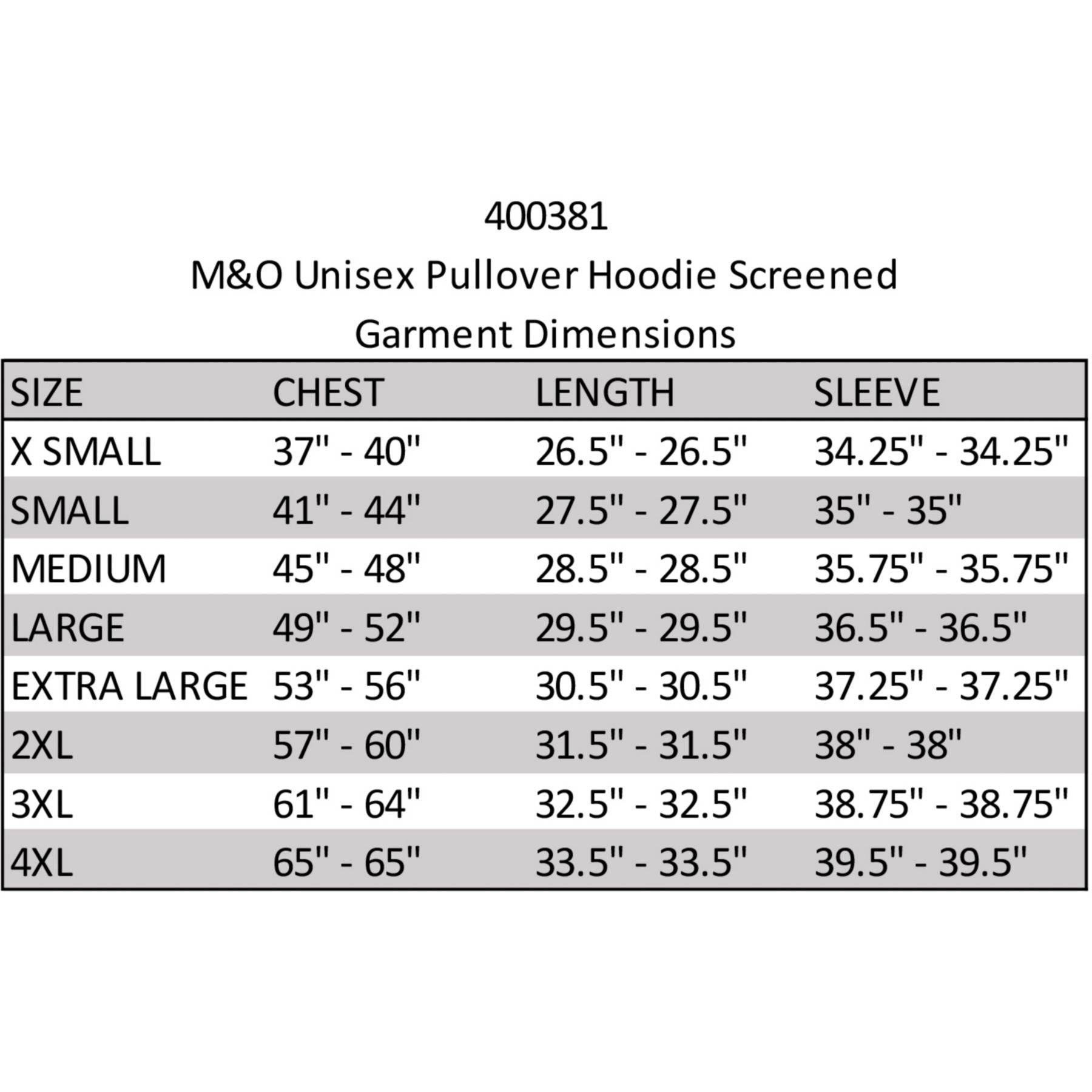 M&O Unisex Pullover Hoodie Screened 1