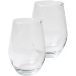 2 Piece Etched Stemless Wine Glass Set 6 2 Piece Etched Stemless Wine Glass Set 6