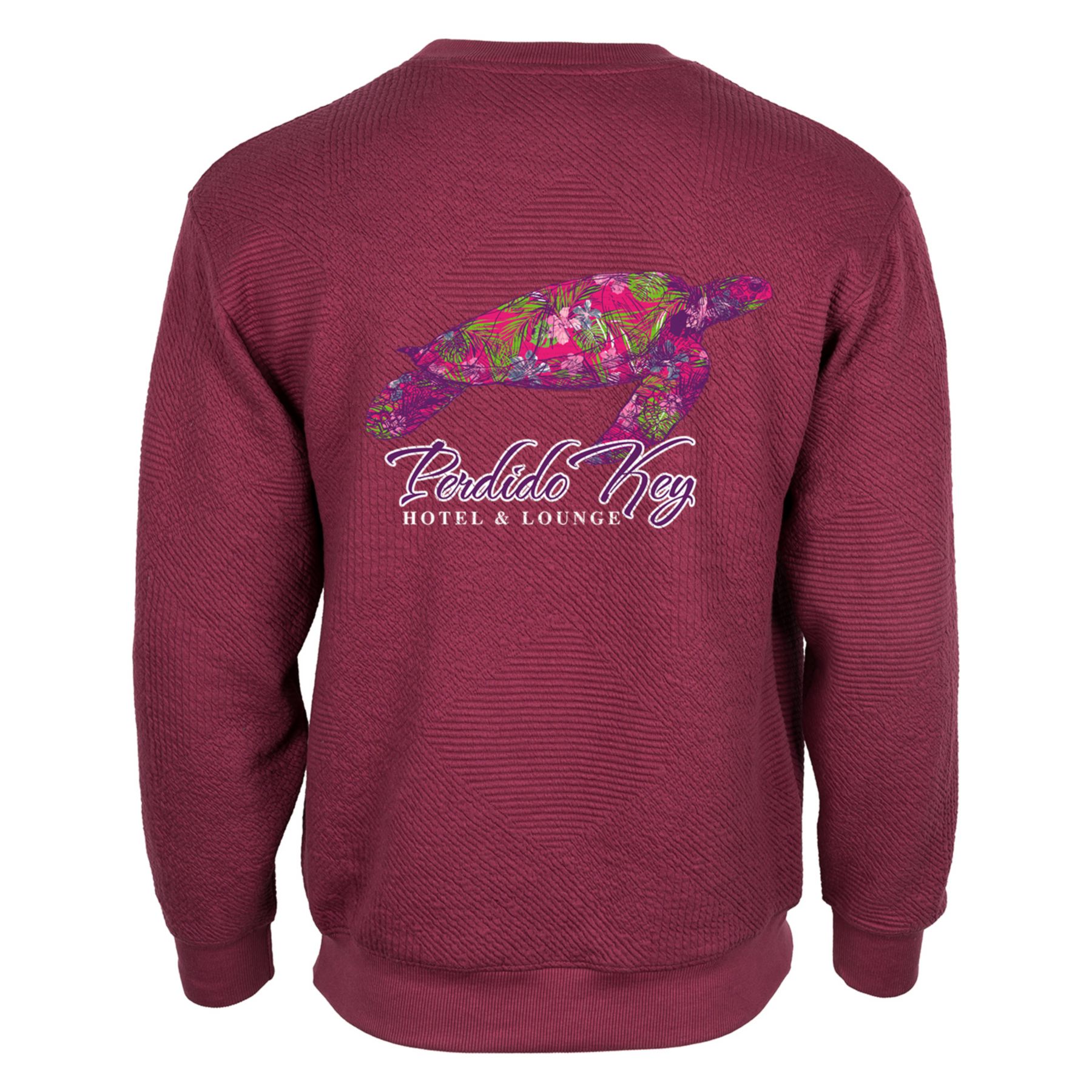 Unisex Zig Zag Texture Crew - Full Color 1