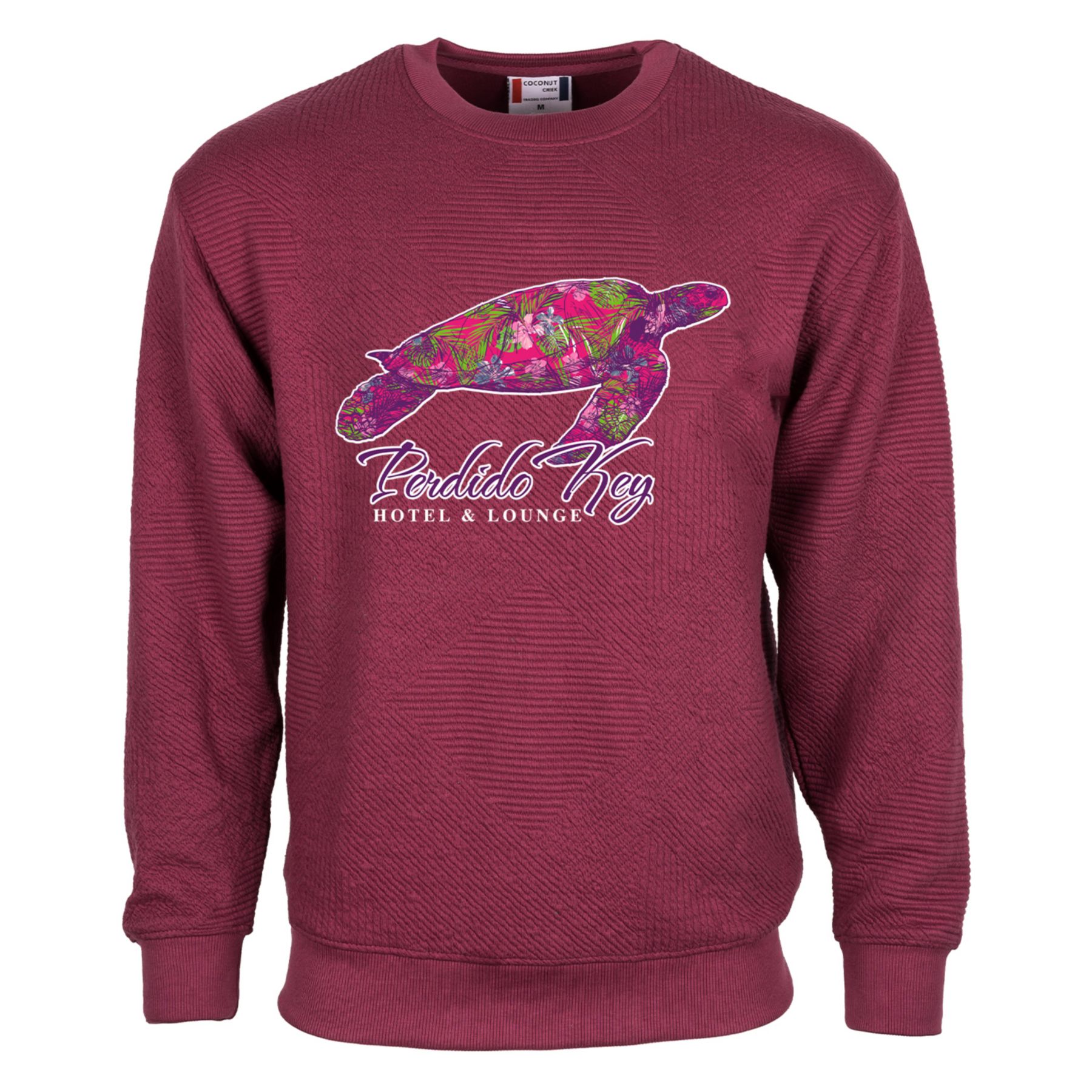 Unisex Zig Zag Texture Crew - Full Color 1