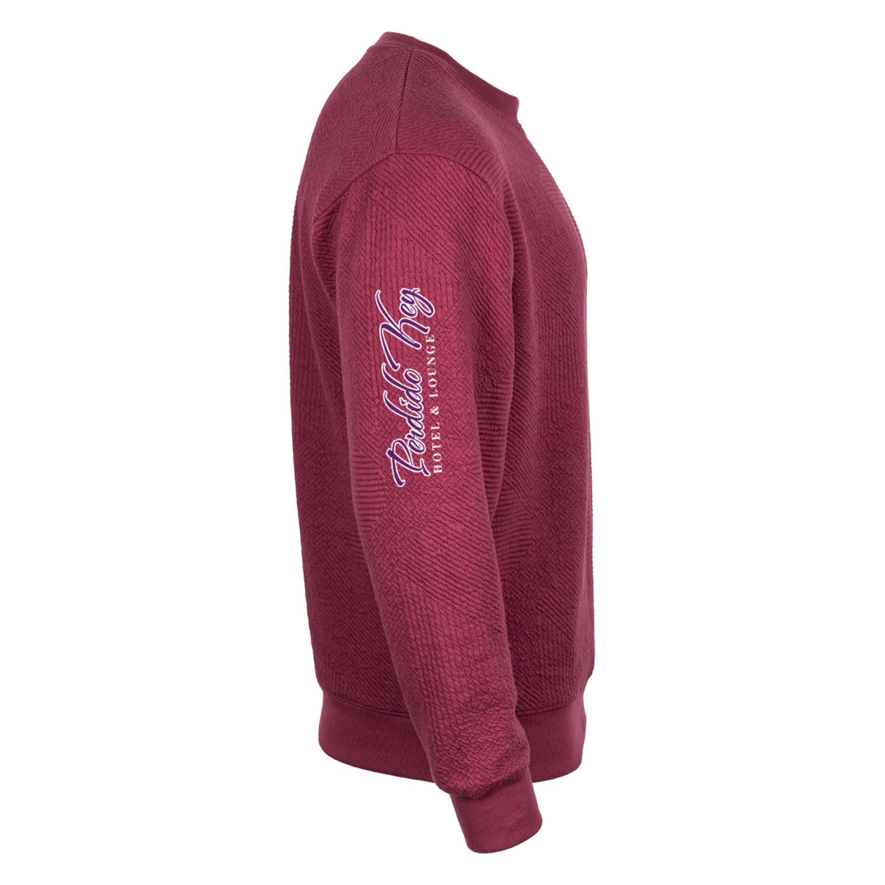 Unisex Zig Zag Texture Crew - Full Color 1