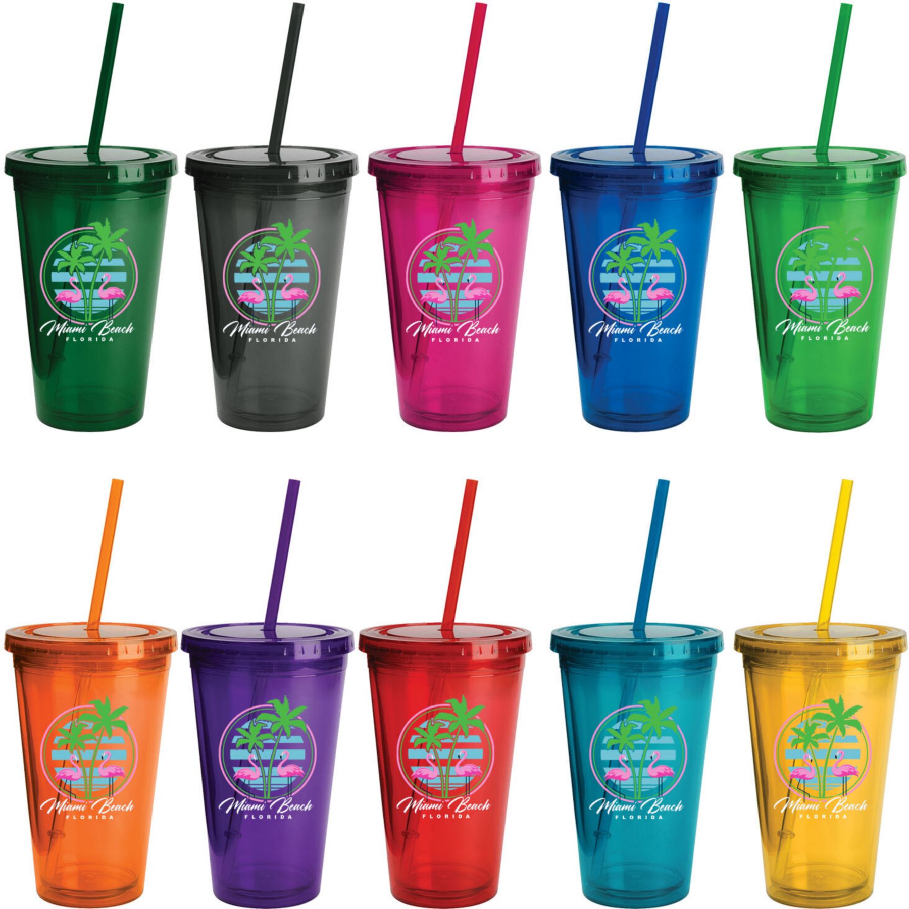 Full Color Wrap Sunsplash Color Tumbler 16 Oz 1