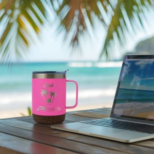 Pod Cork Bottom Stainless Brite Mug 12 Oz 1 Pod Cork Bottom Stainless Brite Mug 12 Oz 1