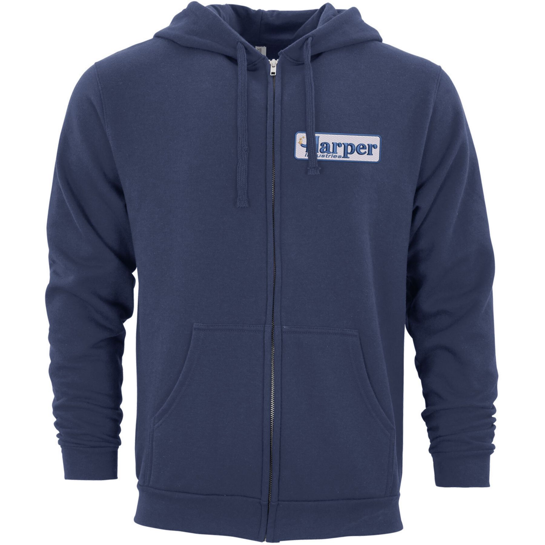 M&O Unisex Zipper Hoodie Embroidered 1