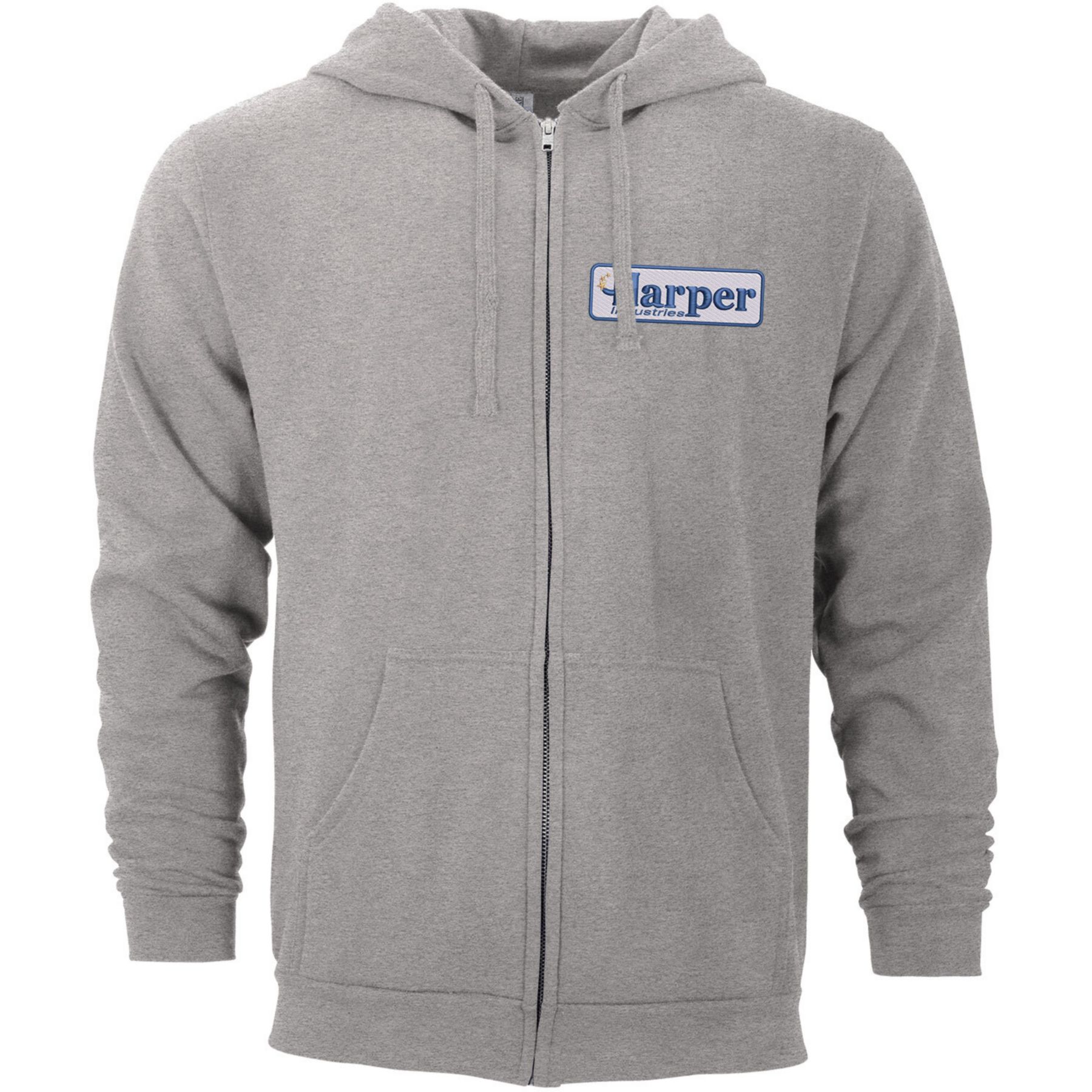 M&O Unisex Zipper Hoodie Embroidered 1