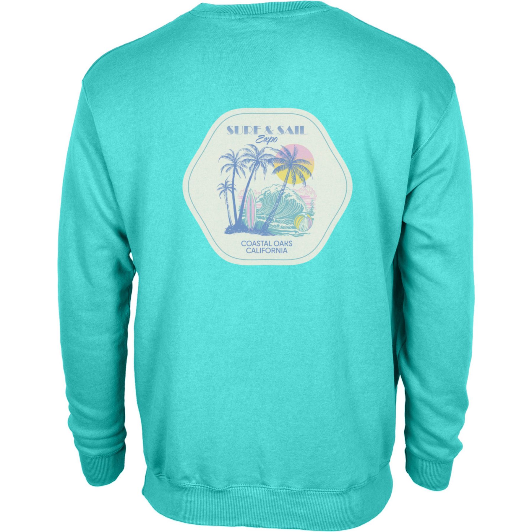 Unisex Crewneck W/Kangaroo Pocket-Full Color 1