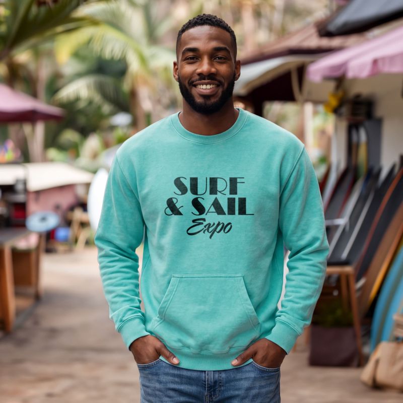Unisex Crewneck W Kangaroo Pocket - Screen Print 1 Unisex Crewneck W Kangaroo Pocket - Screen Print 1