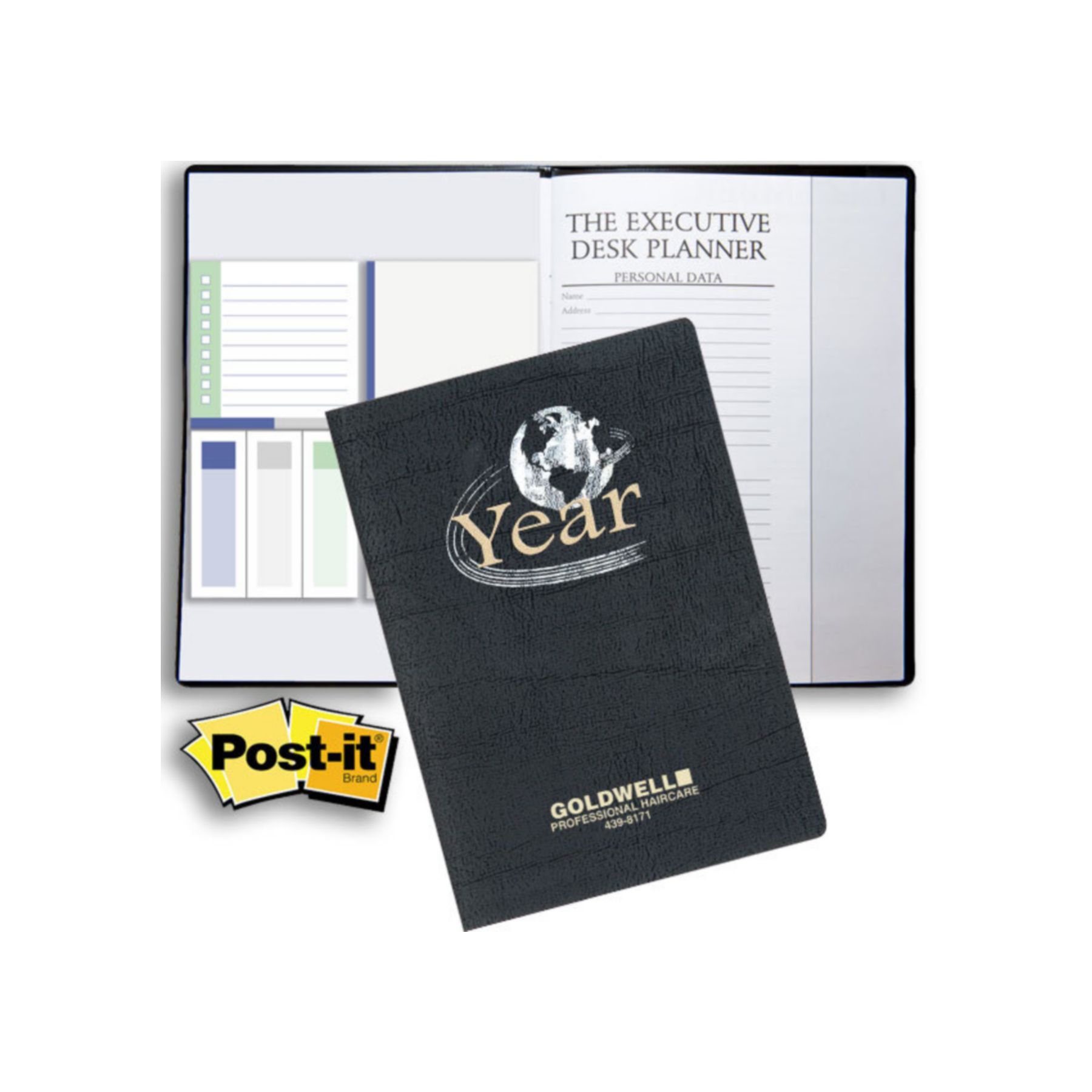 Genesis 7x10 Desk Planner Featuring Post-It® Notes 1