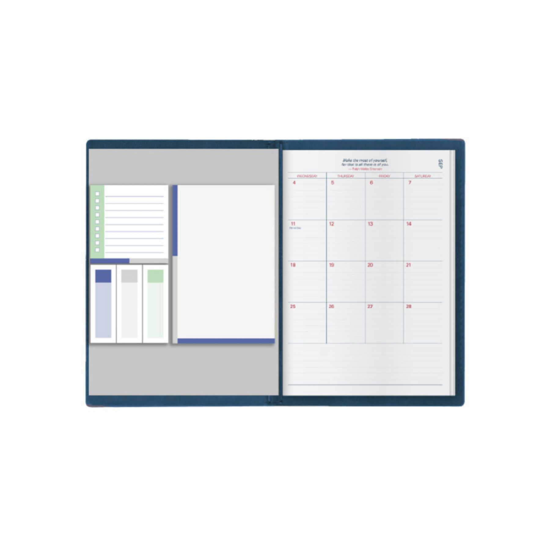 Genesis 7x10 Desk Planner Featuring Post-It® Notes 1