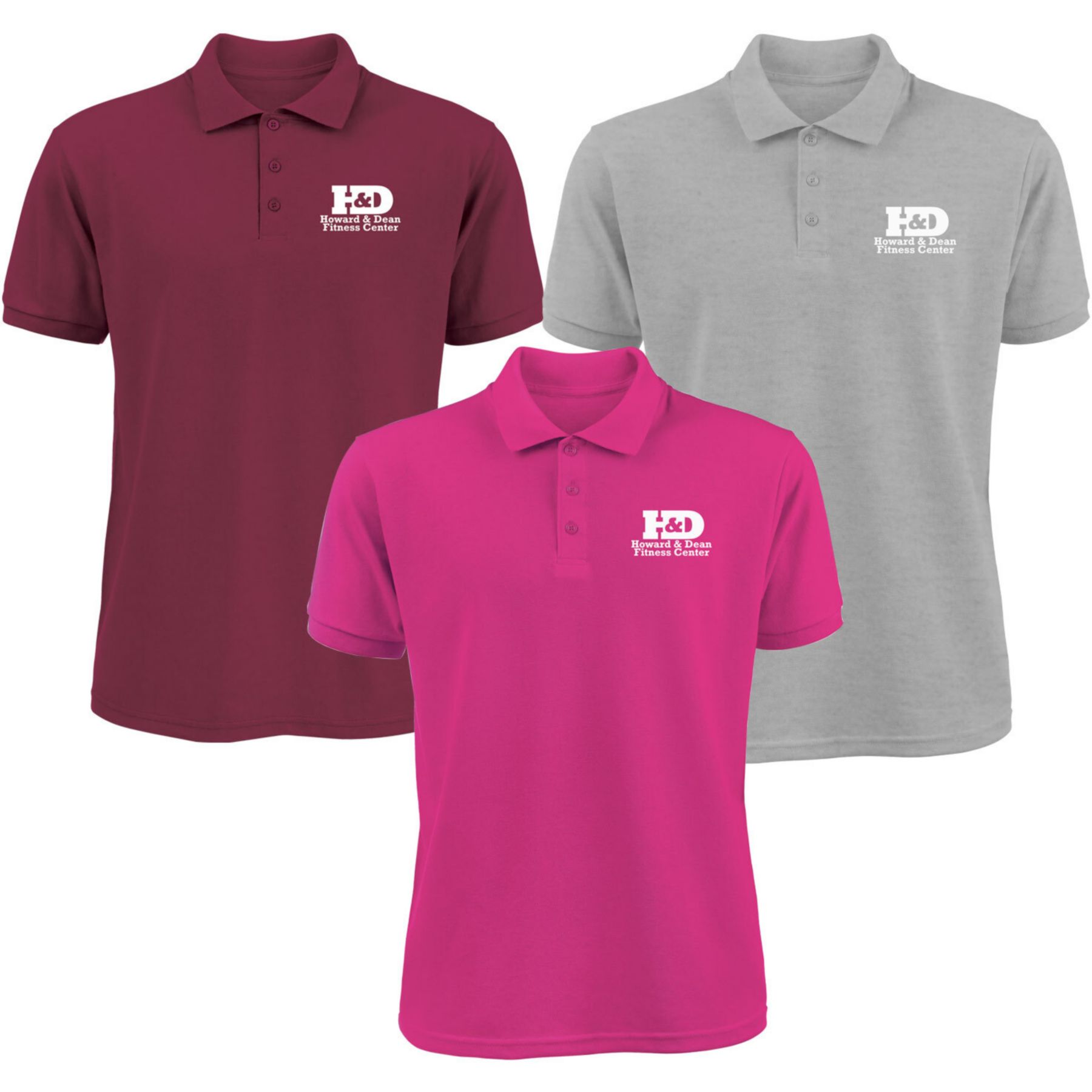 Screen Printed Men's 50/50 Polo Shirt 1