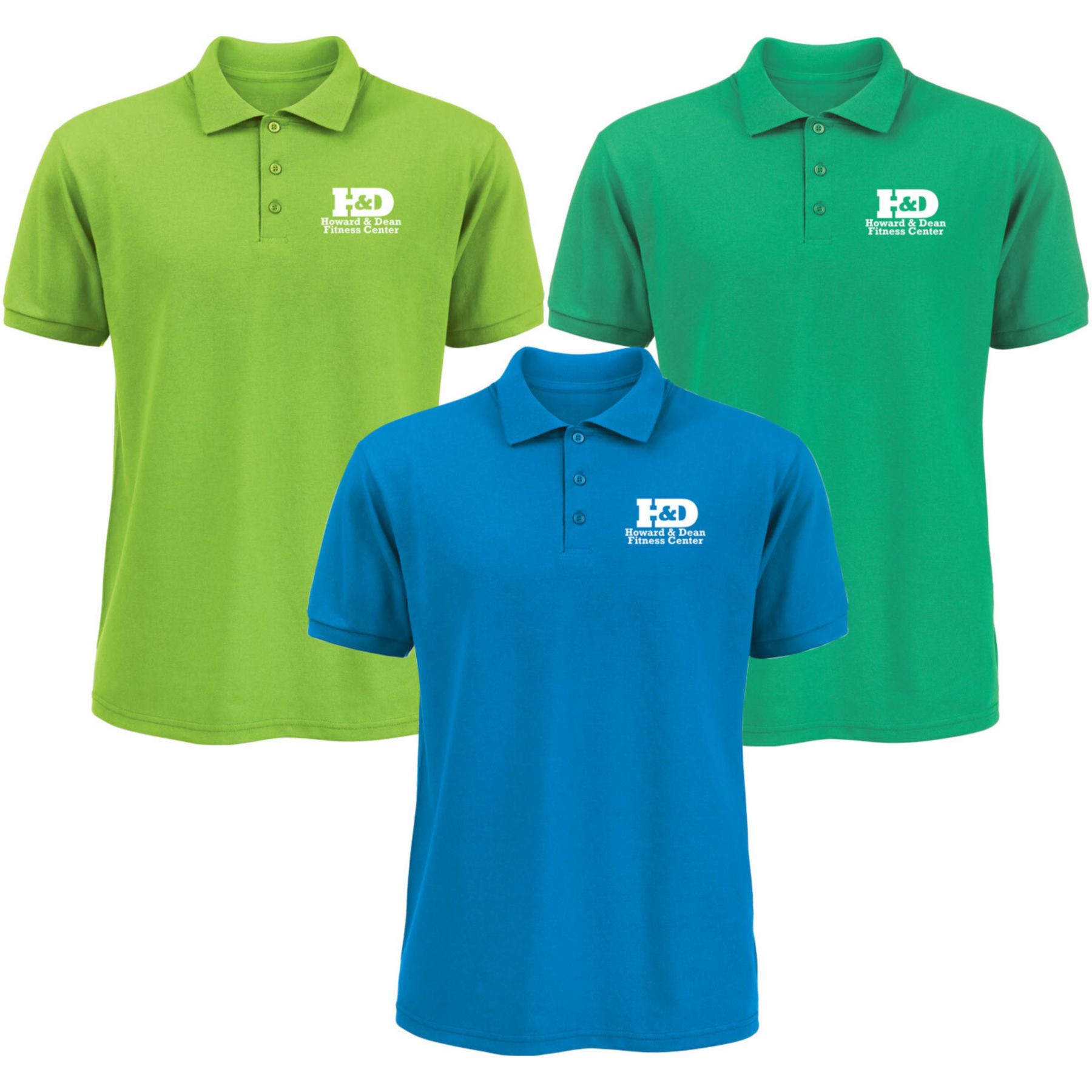 Screen Printed Men's 50/50 Polo Shirt 1