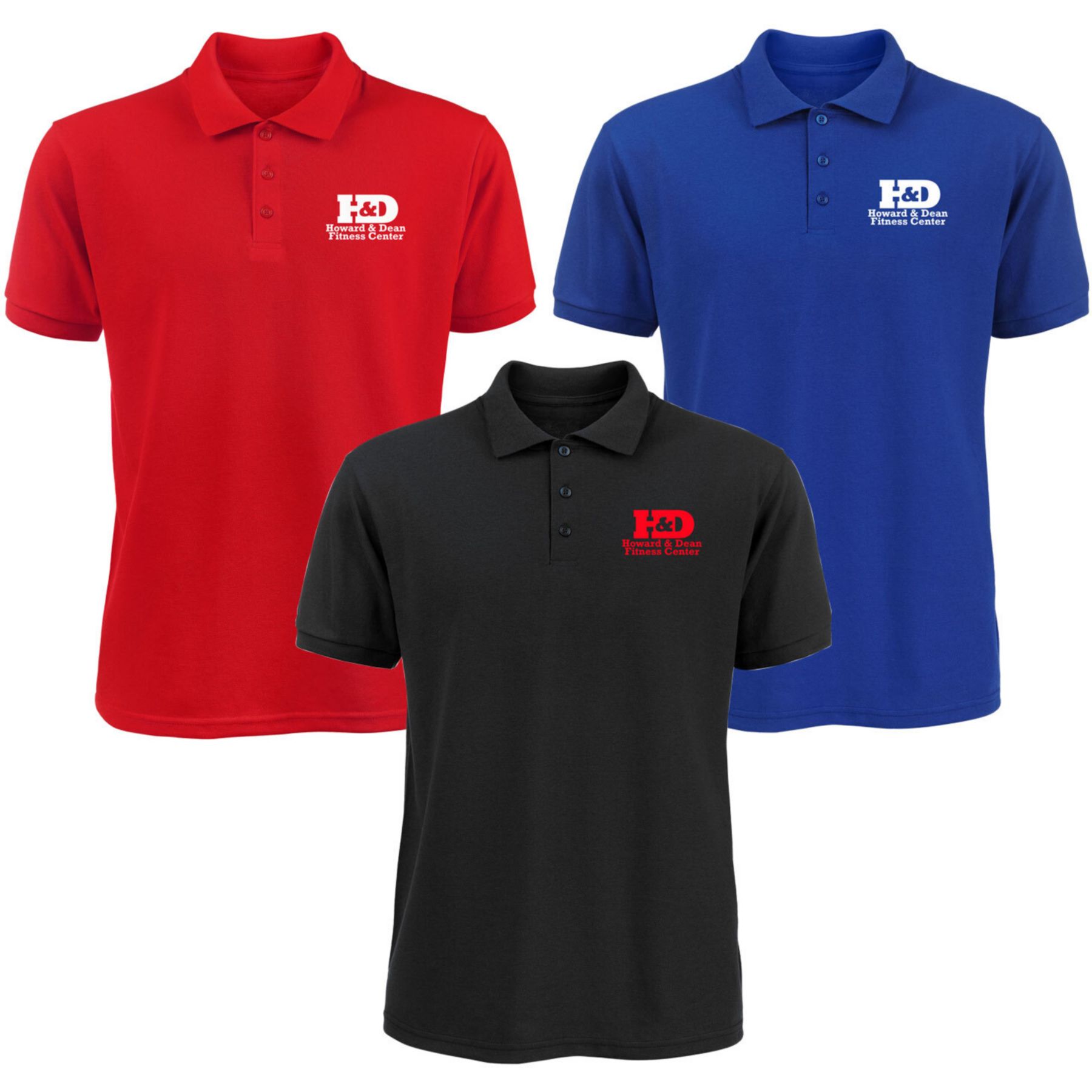 Screen Printed Men's 50/50 Polo Shirt 1