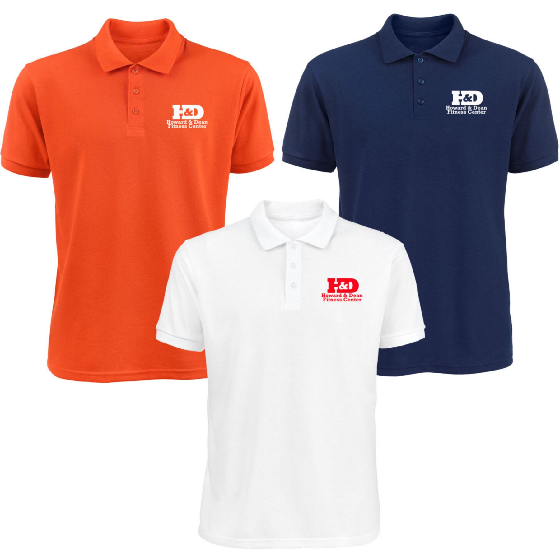 Screen Printed Men's 50/50 Polo Shirt 1