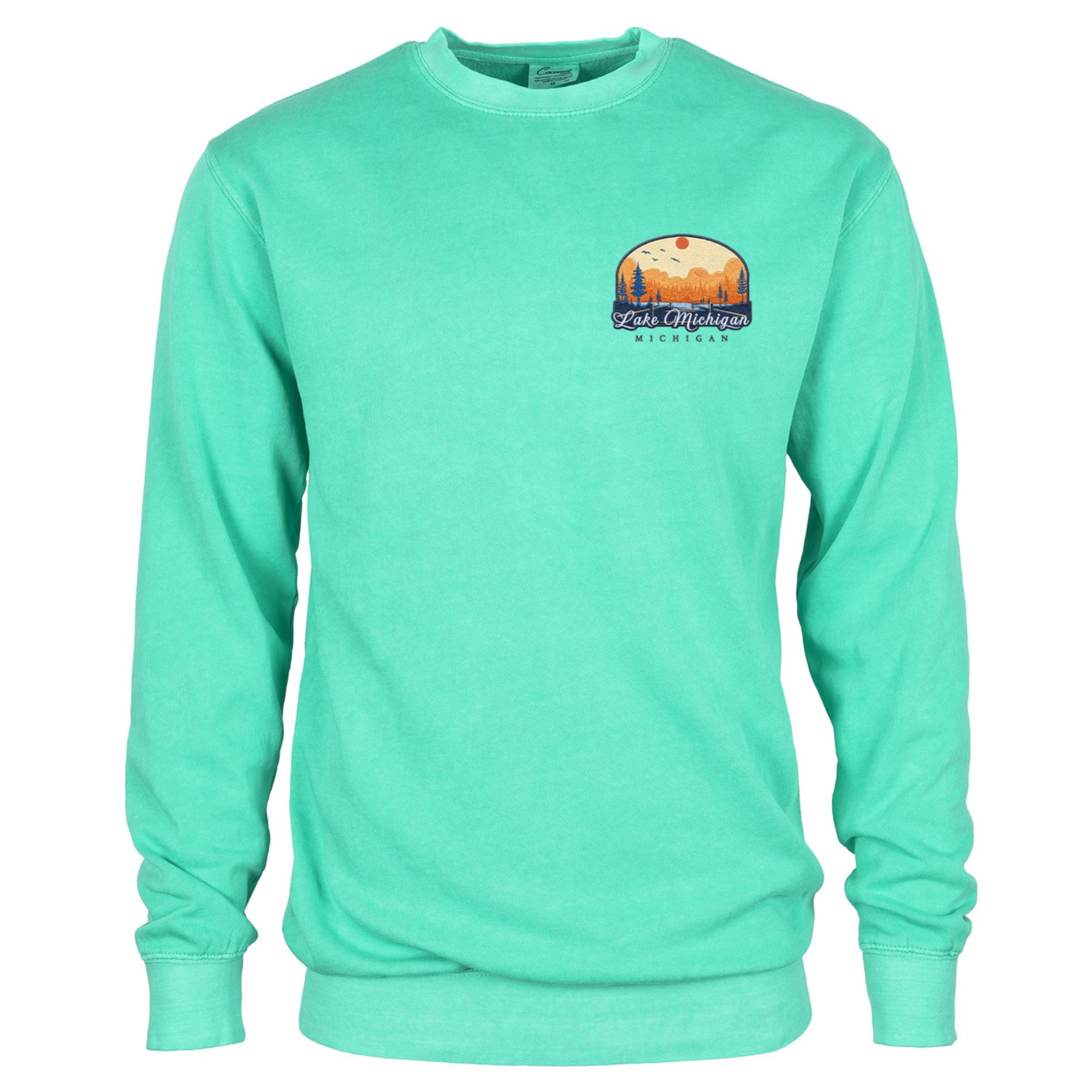 Garment Dye Crewneck Embroidery 1