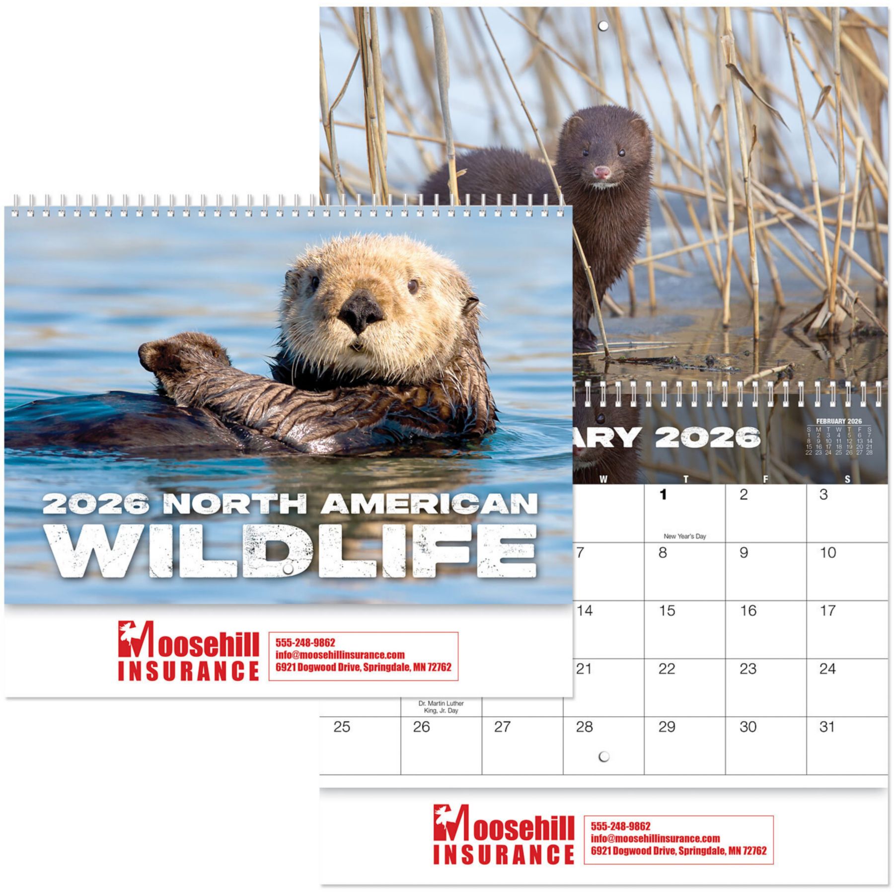 Wildlife Wall Calendar Spiral 1
