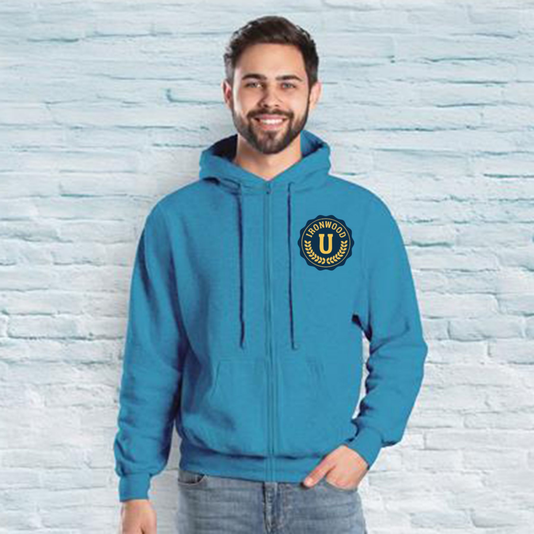 Unisex Fleece Full Zip Hoodie Full Color 1