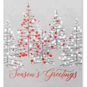 Twinkling Trees Greeting Card 1 Twinkling Trees Greeting Card 1