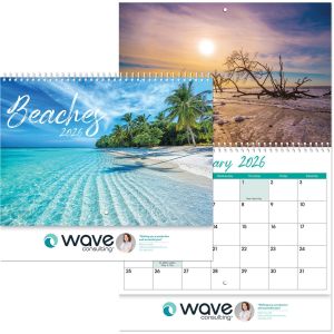 Full Color Beaches Spiral Wall Calendar 1 Full Color Beaches Spiral Wall Calendar 1