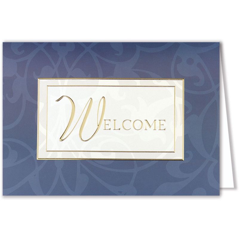 Blue Welcome Card 1 Blue Welcome Card 1