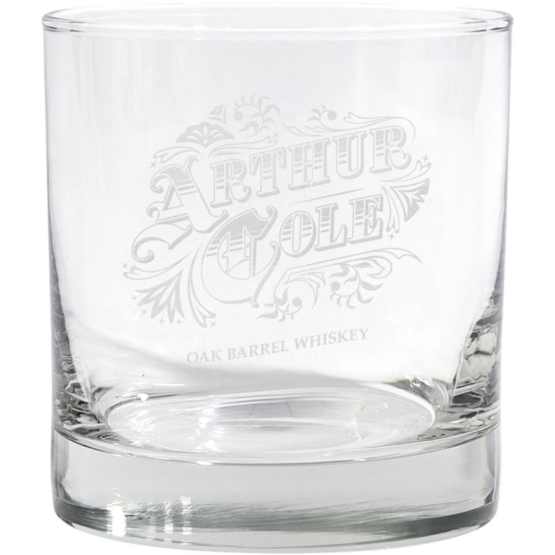 Etched Whiskey Glass 10.5 Oz 1 Etched Whiskey Glass 10.5 Oz 1