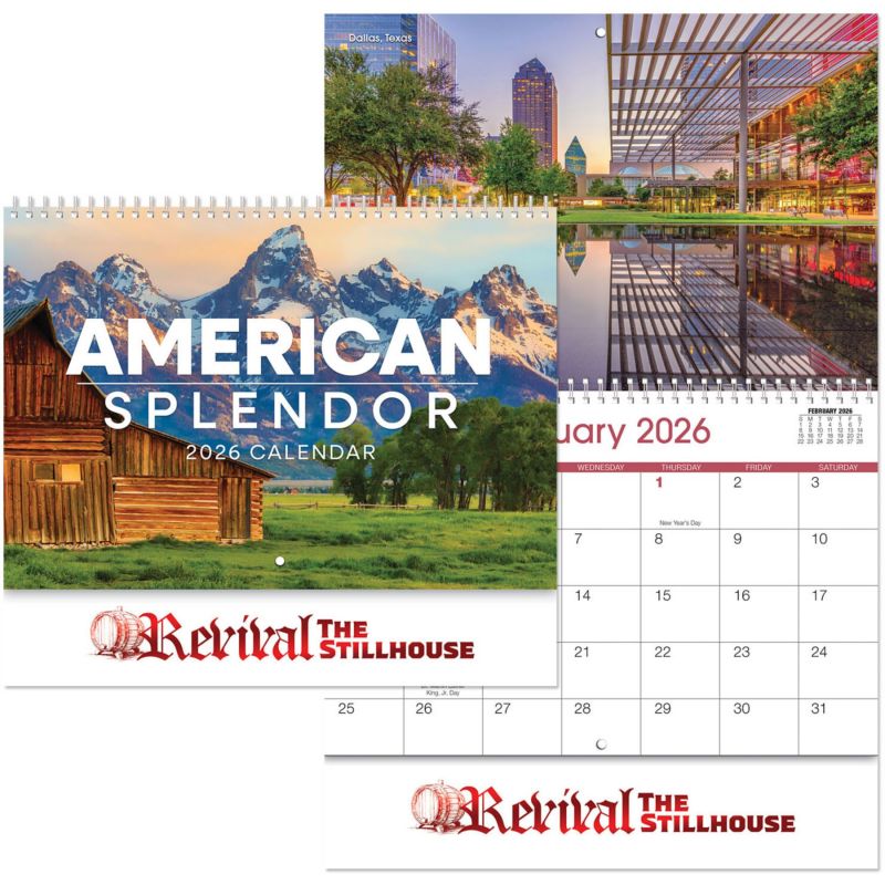 American Splendor Spiral Wall Calendar 1 American Splendor Spiral Wall Calendar 1