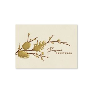 Gold Winter Greetings Holiday Card 1 Gold Winter Greetings Holiday Card 1