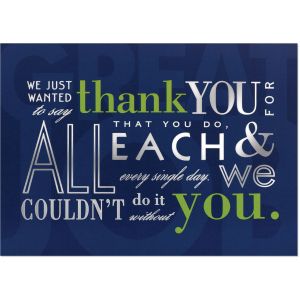 Thank You Words Greeting Card 1 Thank You Words Greeting Card 1