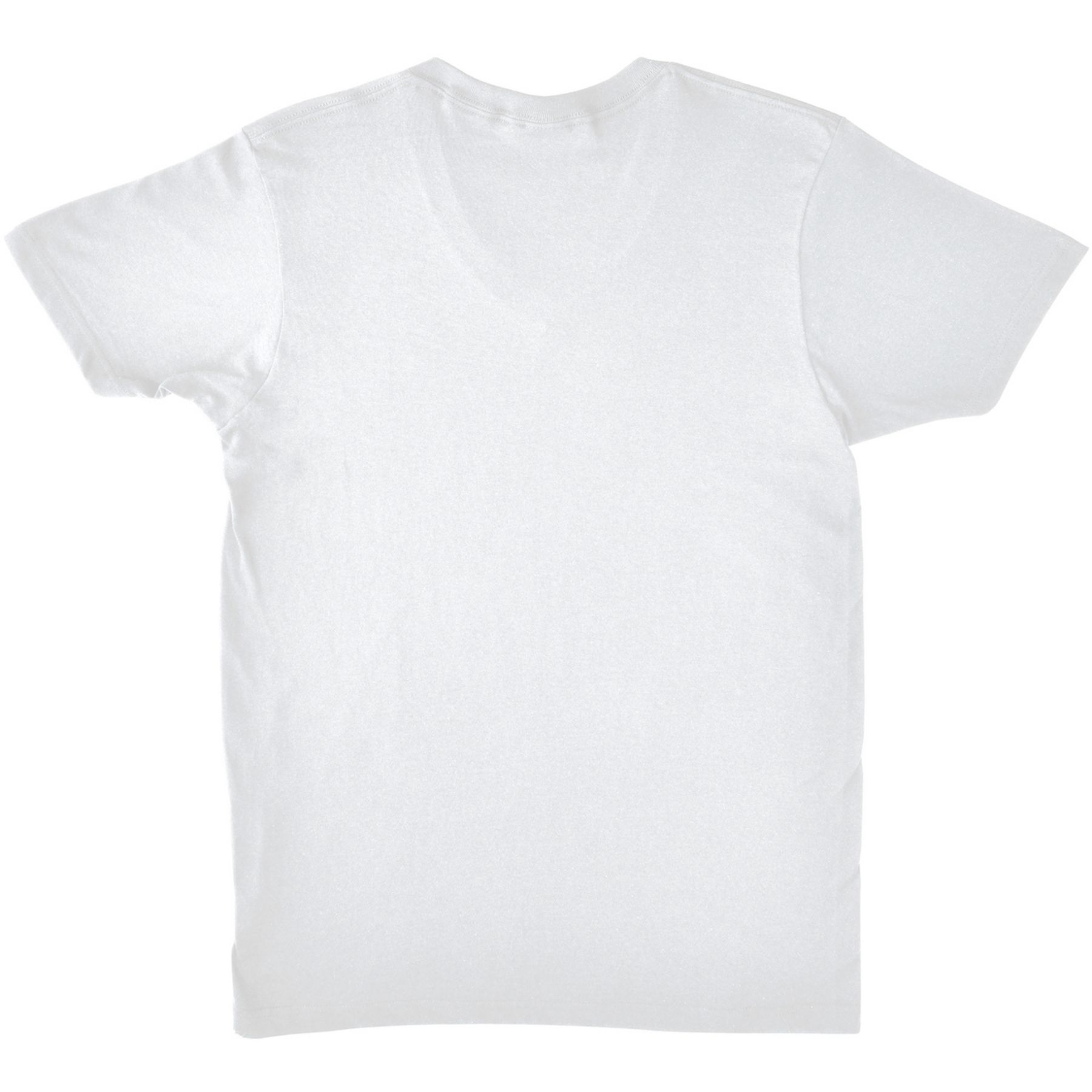 Mens V-Neck T-Shirt Embroidered 1