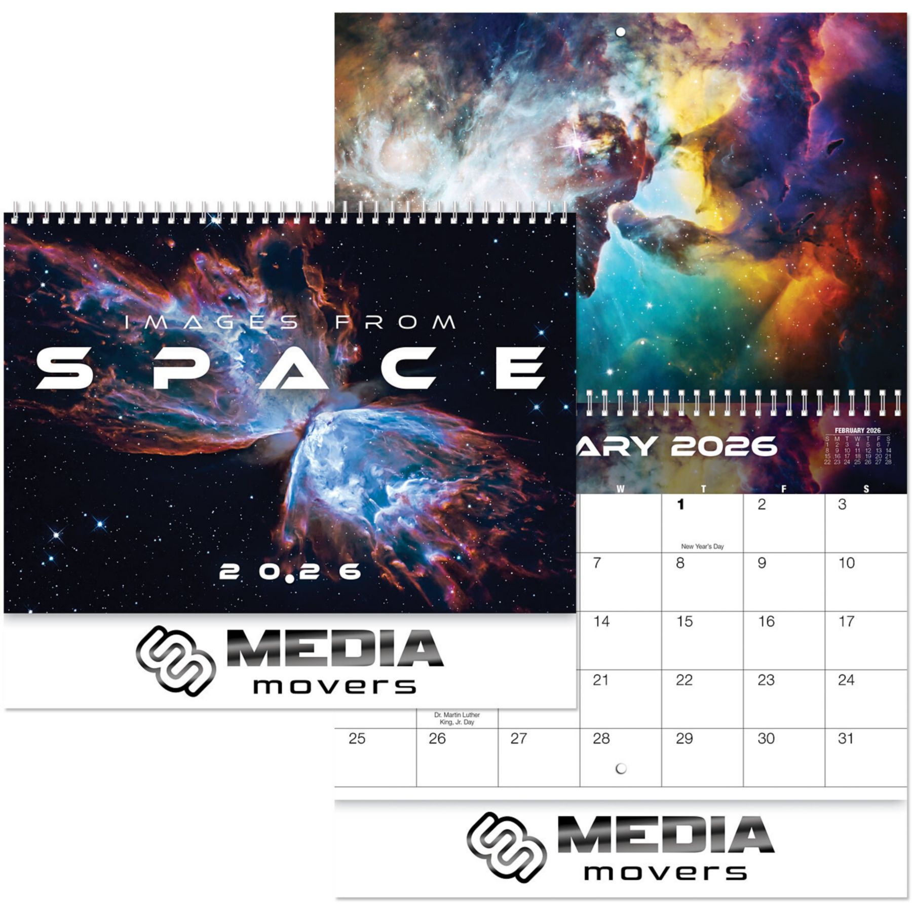 Luxe Images From Space Spiral Wall Calendar 1