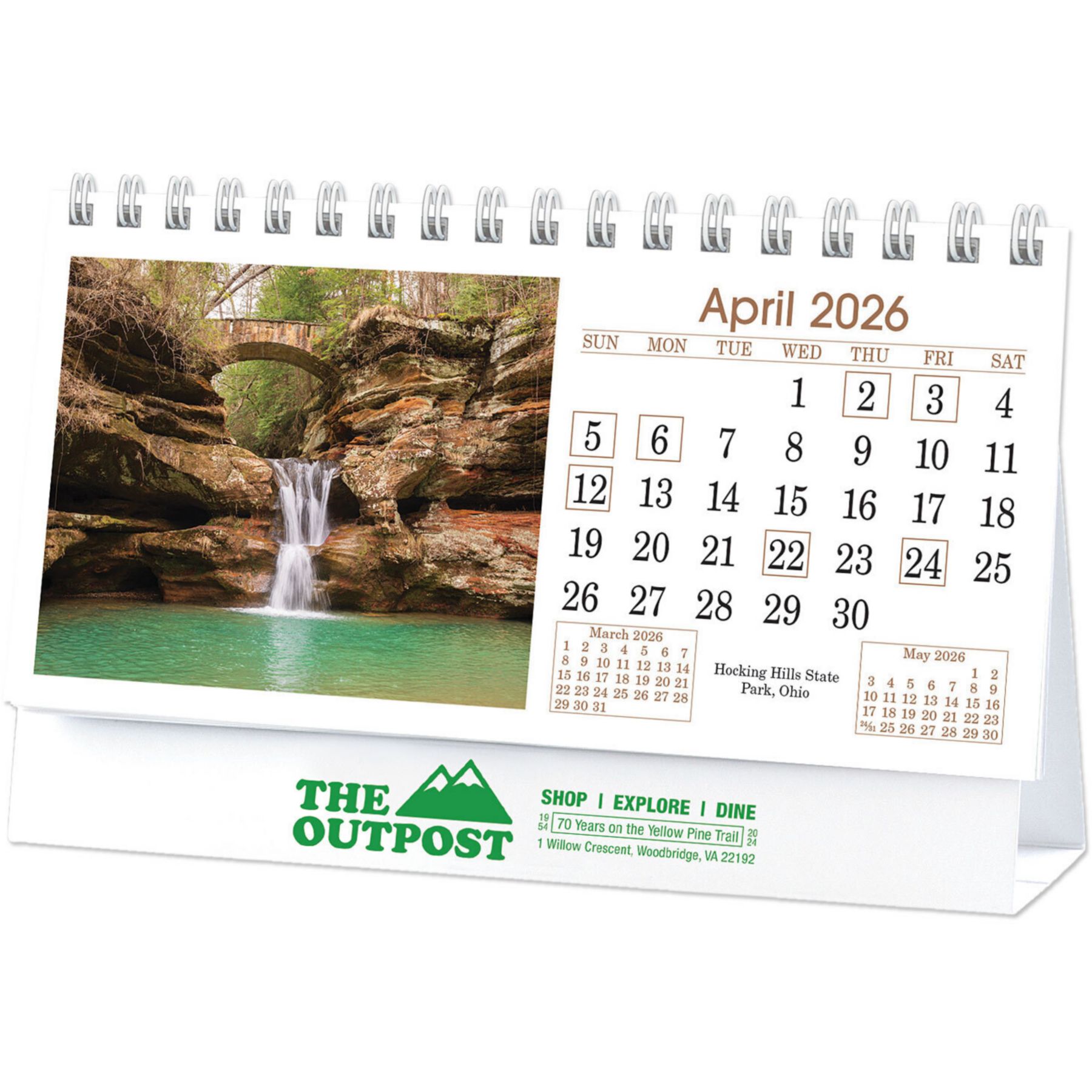 Scenic America Desk Calendar 1