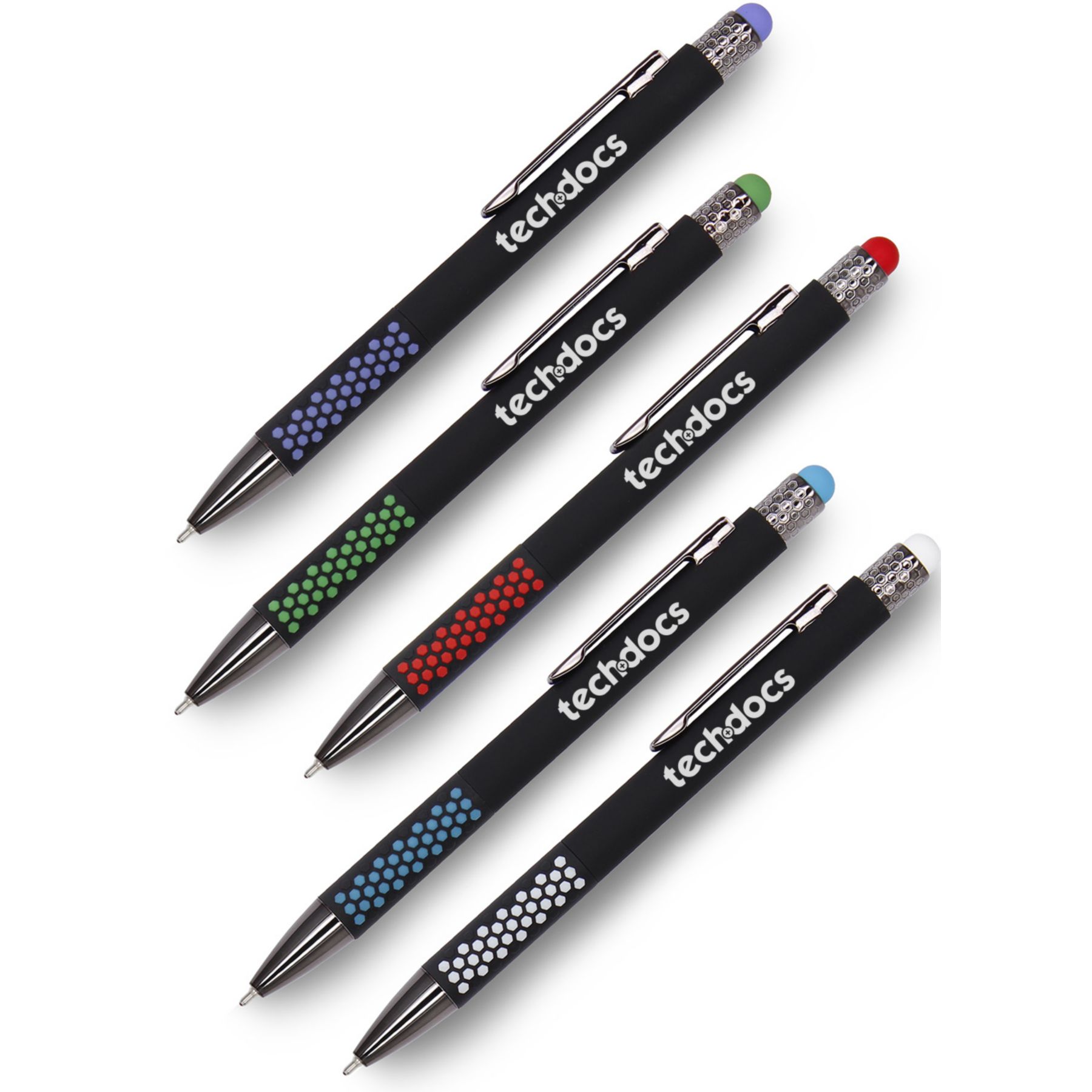 Honeycomb Stylus Cello-Wrapped Pen 1