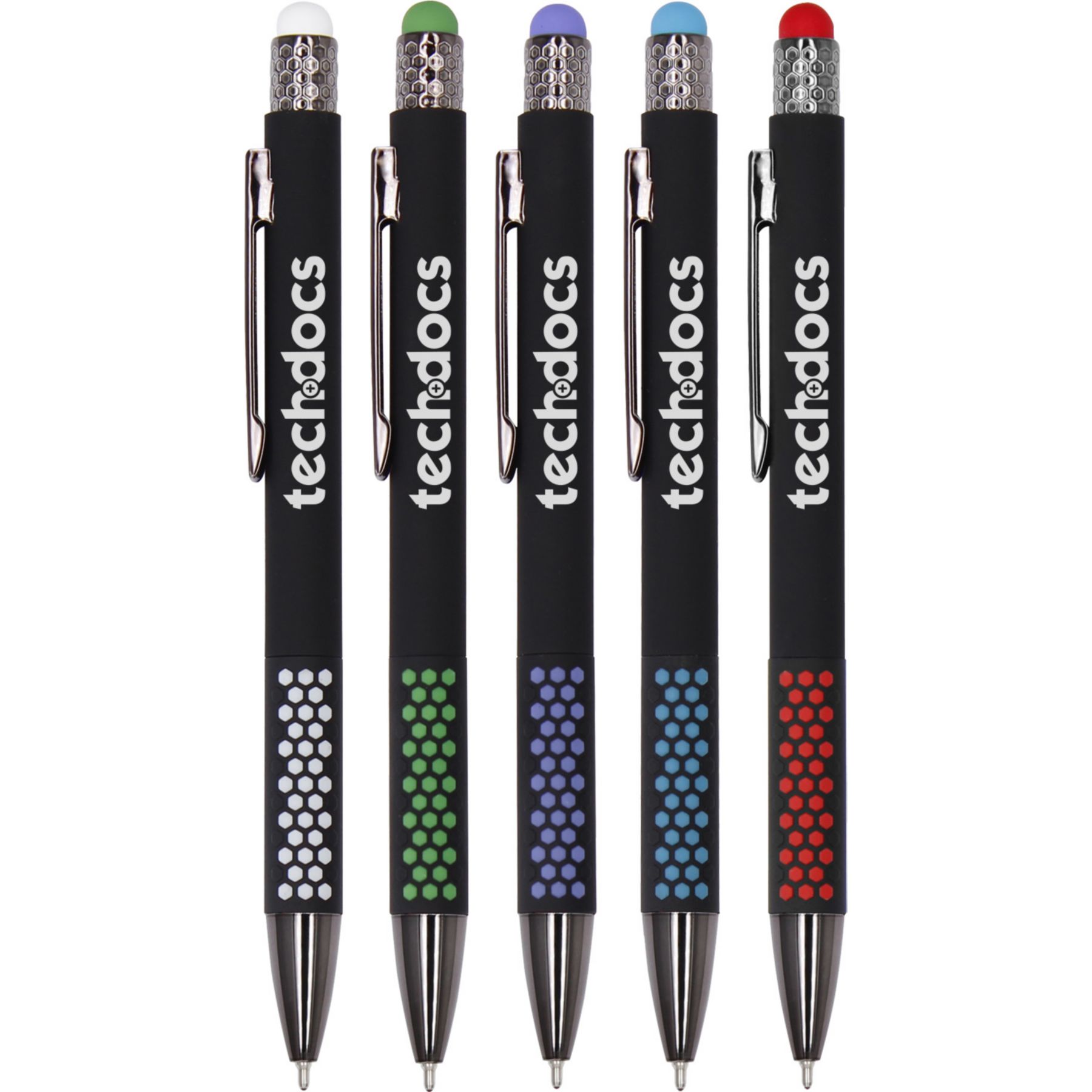 Honeycomb Stylus Cello-Wrapped Pen 1