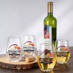 Full Color Stemless Wine Glass Gift Set Of 4 2 Full Color Stemless Wine Glass Gift Set Of 4 2