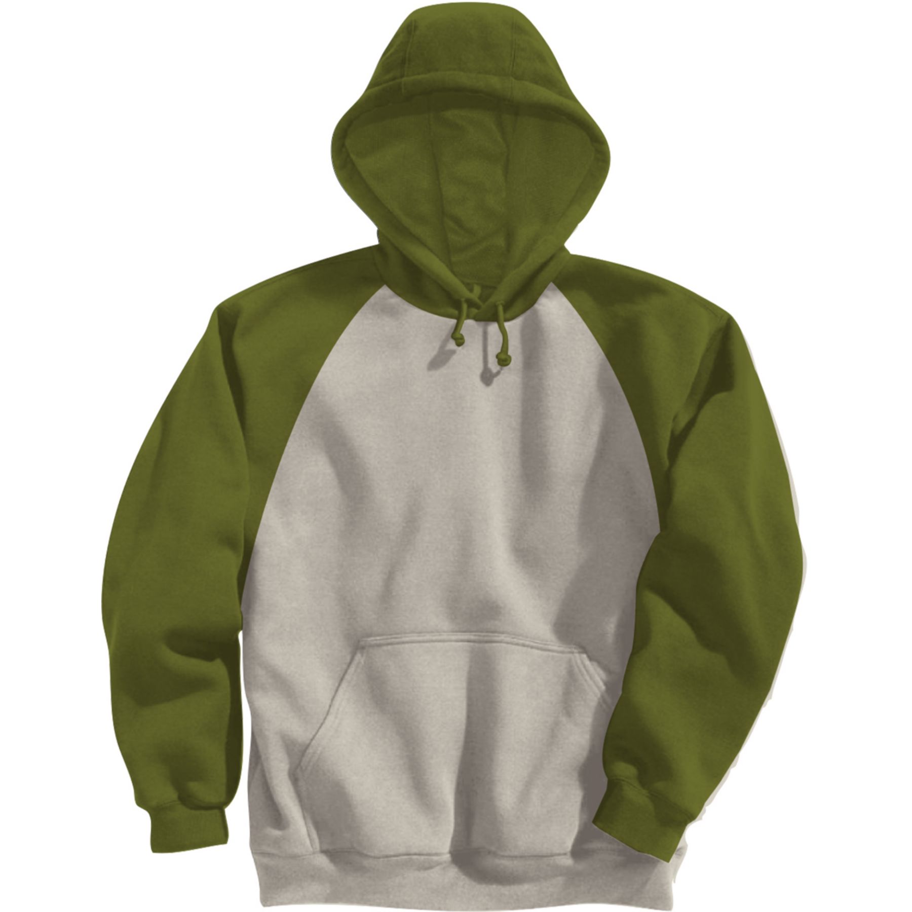 Adult Fleece Colorblock Baseball Hoodie-Screen 1