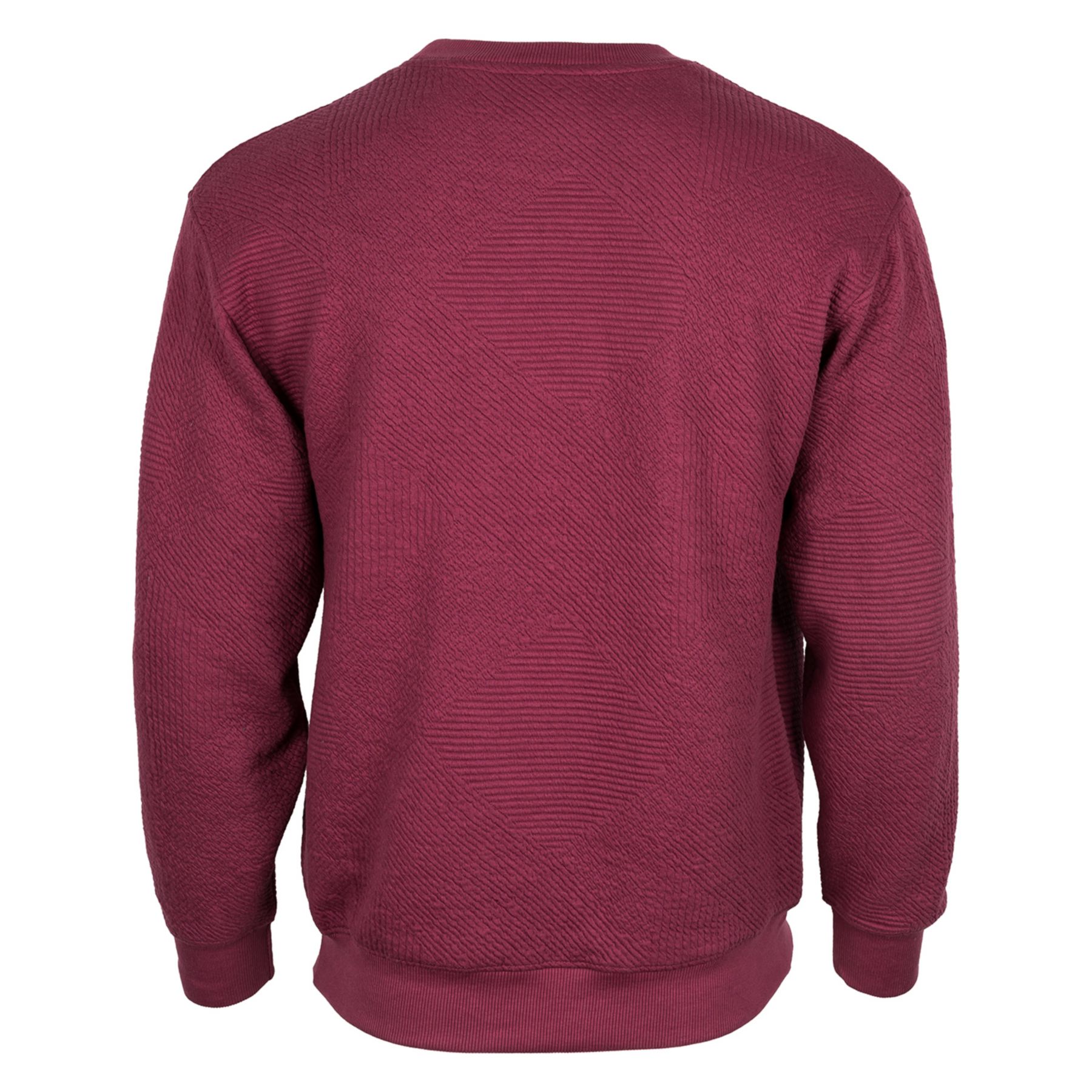 Unisex Zig Zag Texture Crew - Embroidery 1