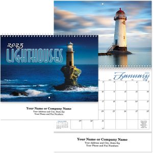 Lighthouses Wall Calendar Spiral 1 Lighthouses Wall Calendar Spiral 1
