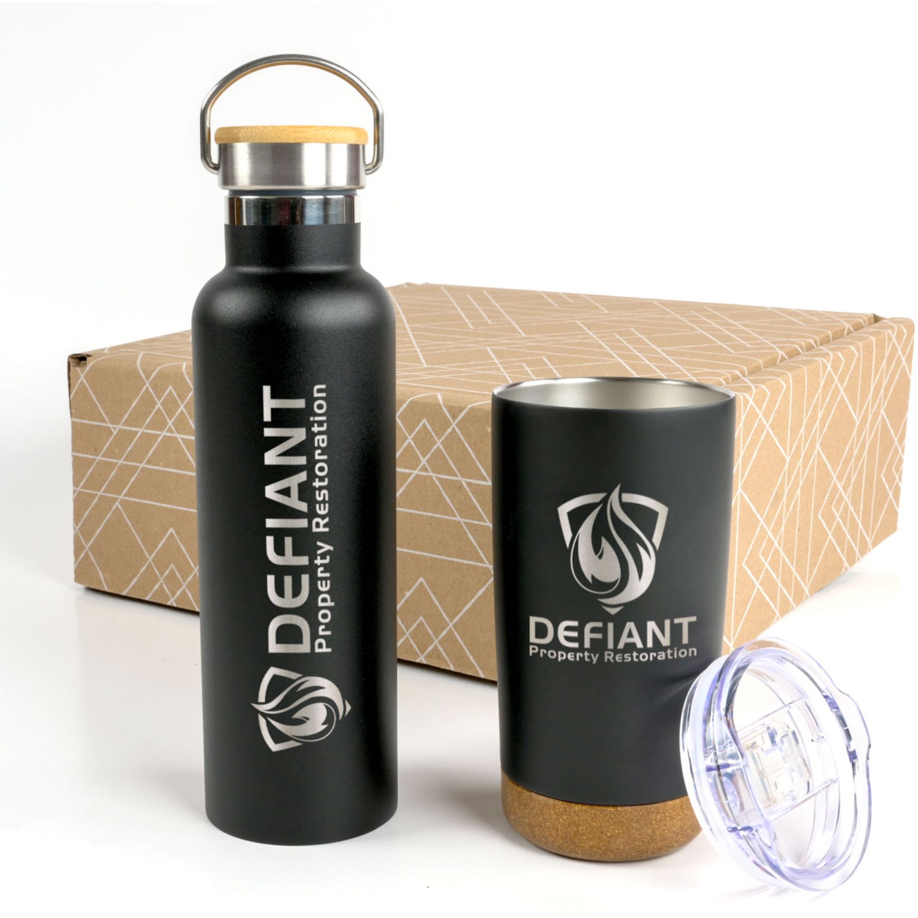 Cork And Bamboo Drinkware Set 1