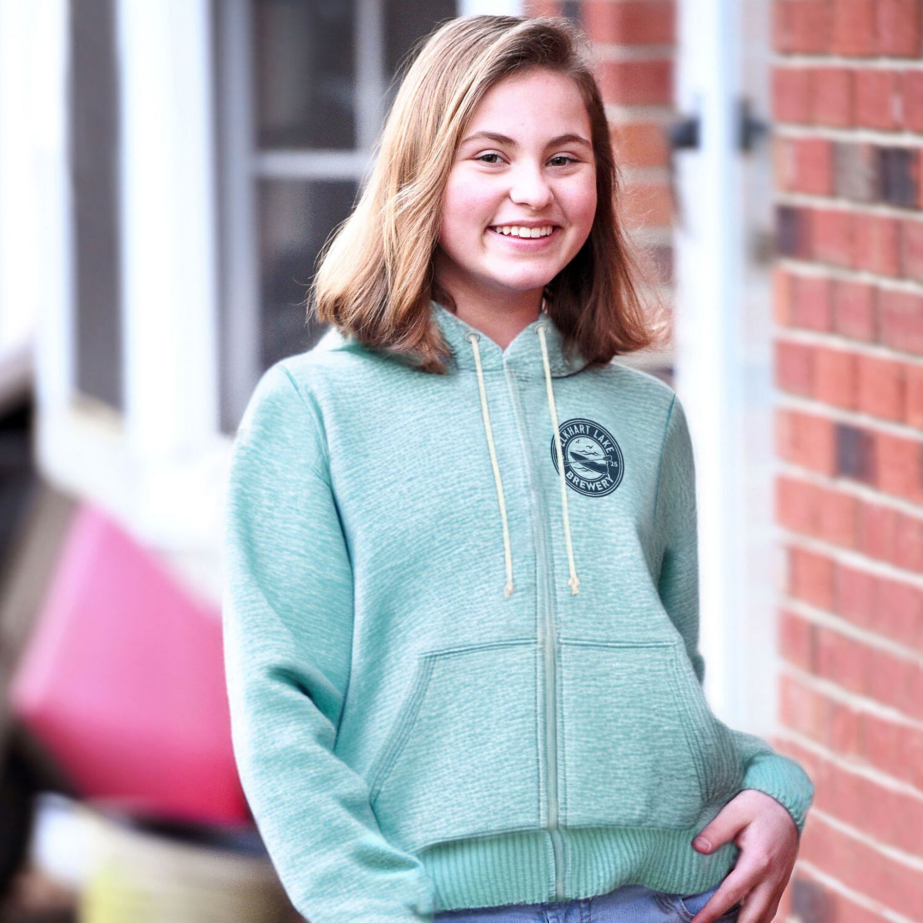 Nantucket Adult Full Zip Hoodie - Screen Print 1