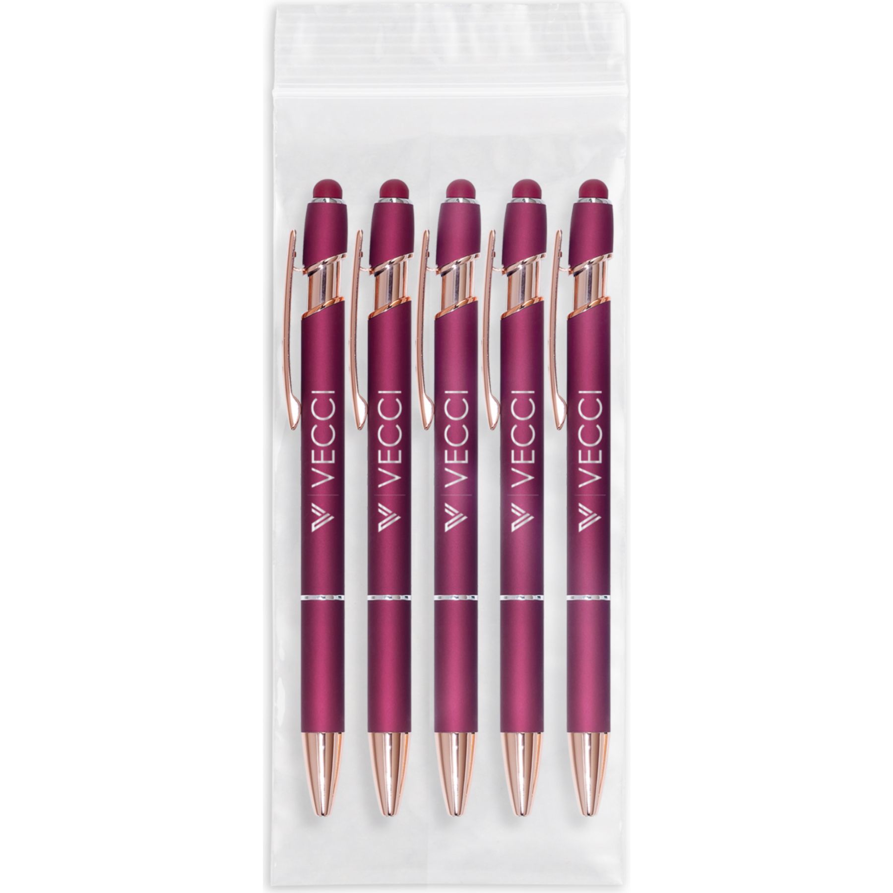 5 Pk Ultima Rose Gold Accent Stylus 1