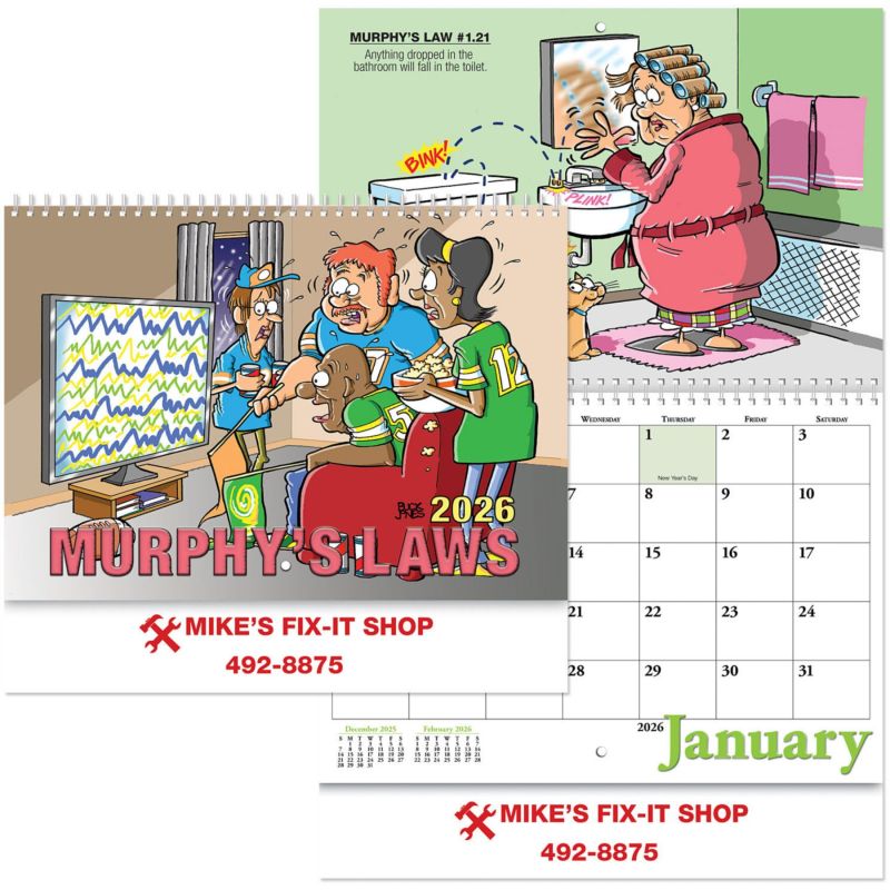 Murphy%27s Laws Wall Calendar Spiral 1 Murphy%27s Laws Wall Calendar Spiral 1